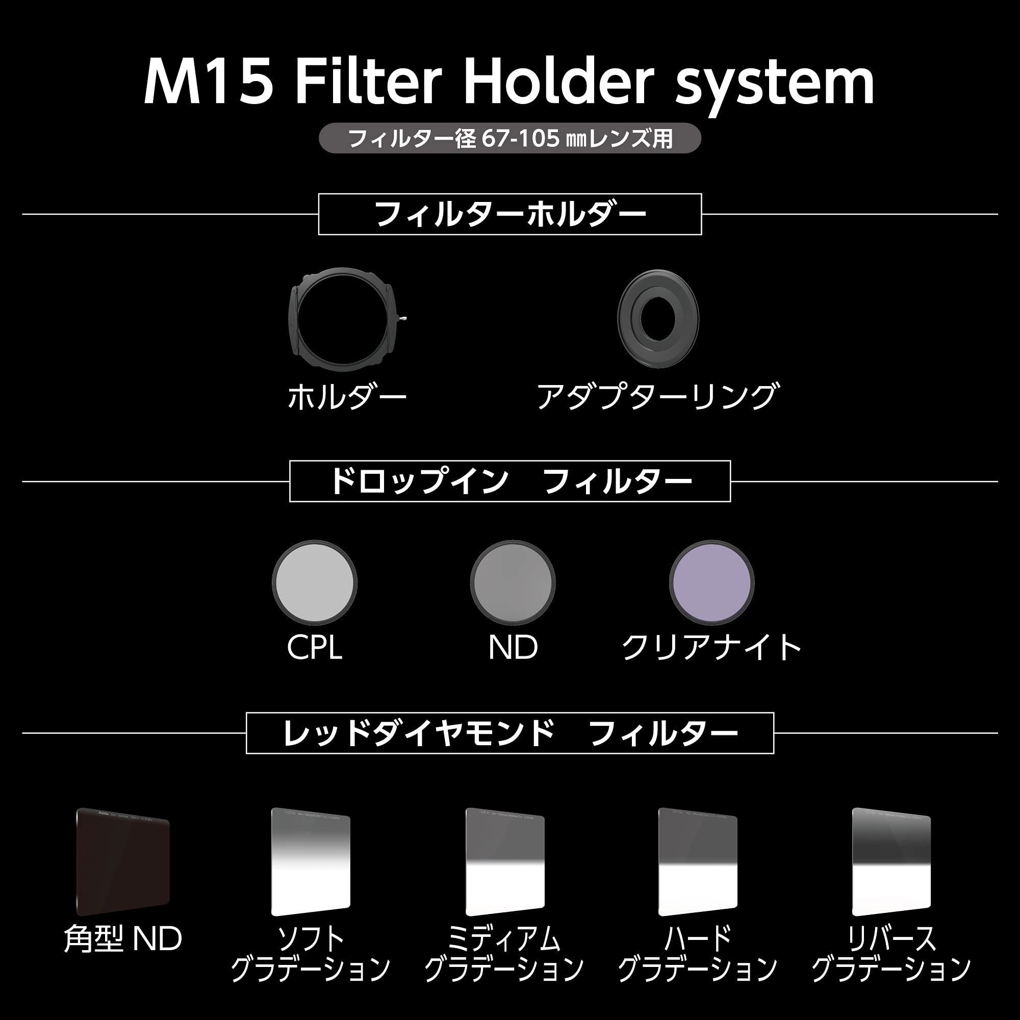 Amazon | HAIDA(ハイダ) 角型フィルター レッドダイヤモンド ハード